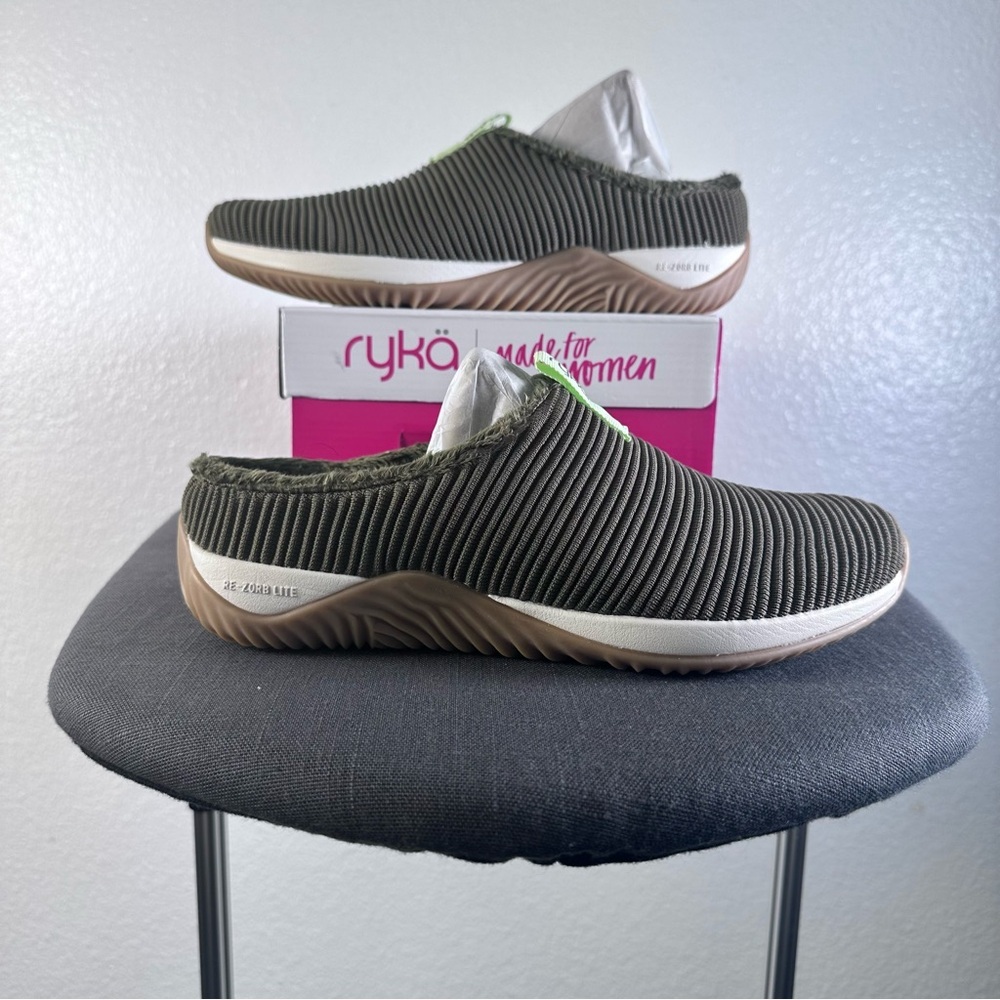 Ryka Kids Slip-On Shoes - Olive Green - Picture 5 of 8